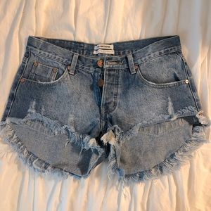 One Teaspoon 27 Jean shorts